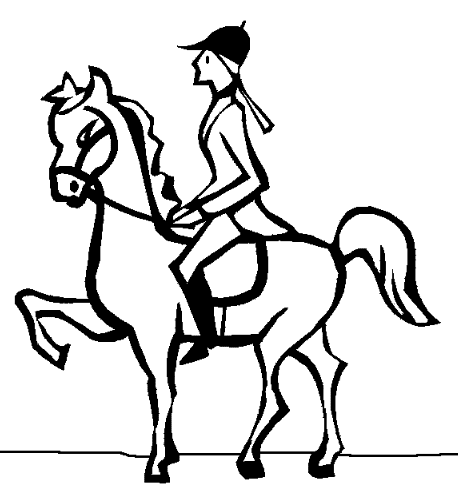 Classical Dressage Coloring Page