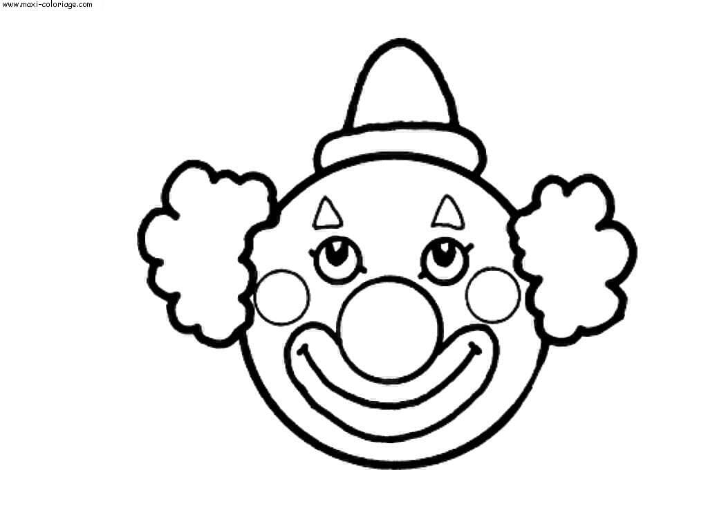 Clown Appealing Coloring Page