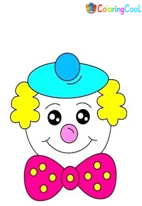 7 Simple Steps To Create A Clown Face Drawing – How to Draw A Clown Face Coloring Page