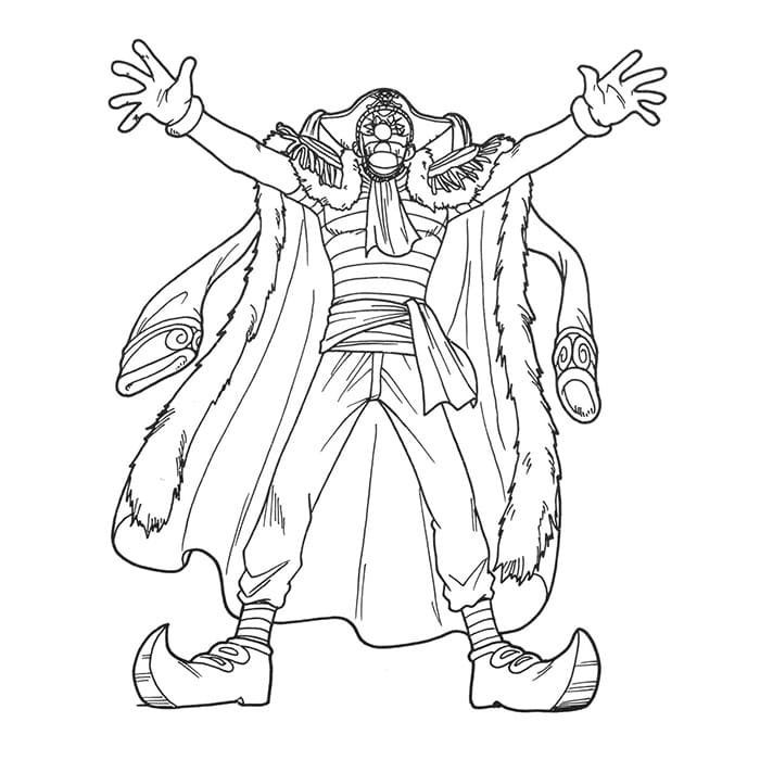 Clown Surprising Coloring Page