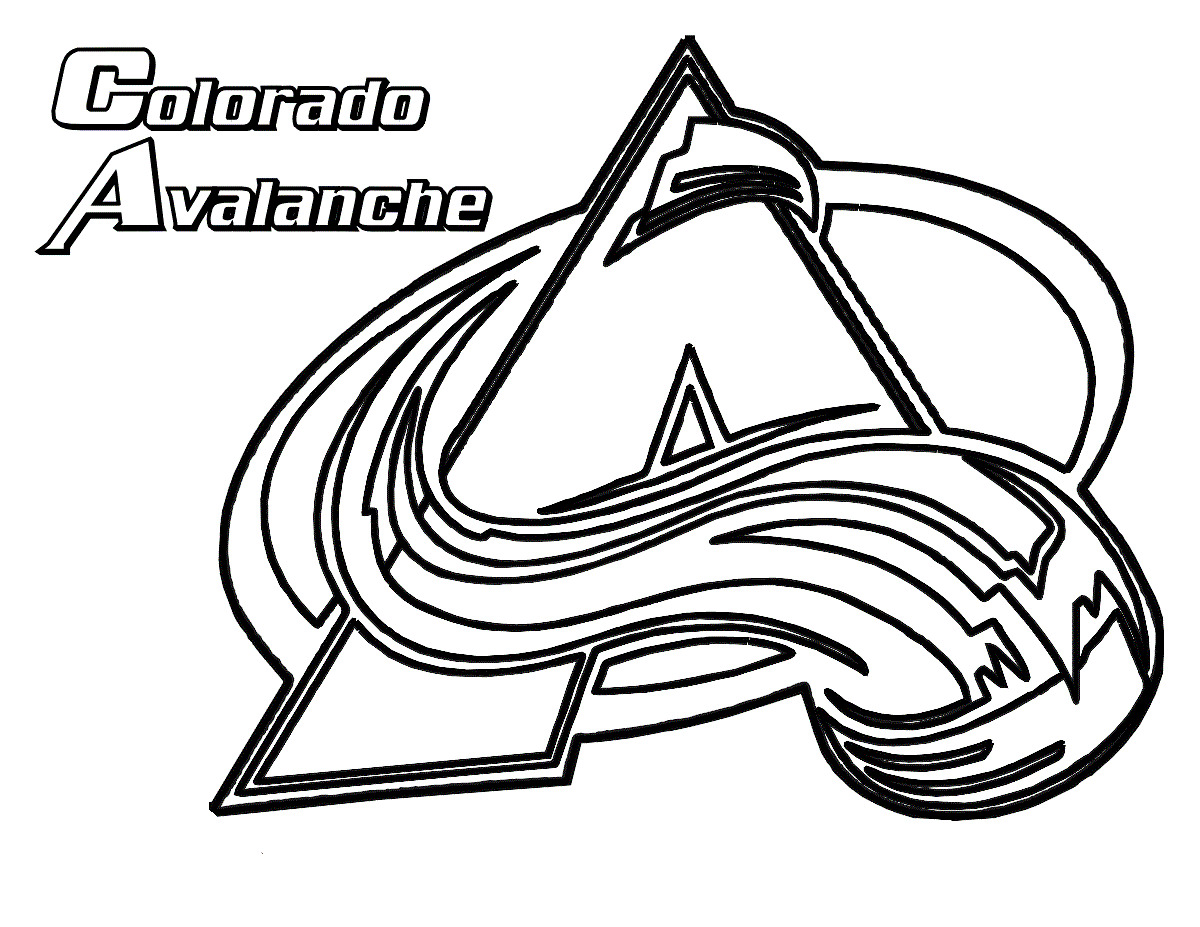Colorado Avalanche Coloring Page