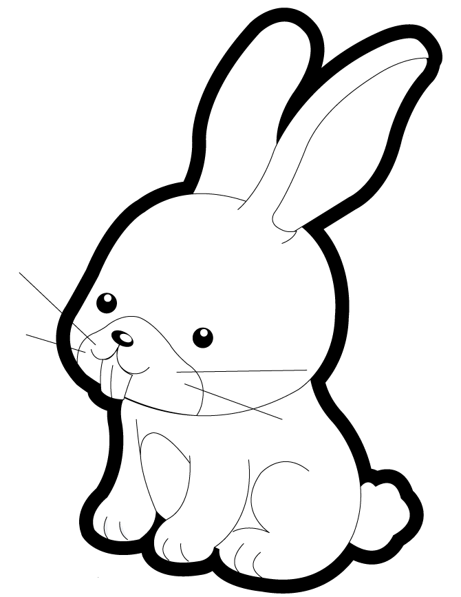 Coloring Bunnies Coloring Page