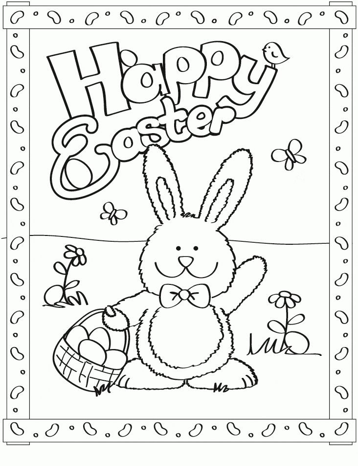 Coloring Pictures Easter Coloring Page