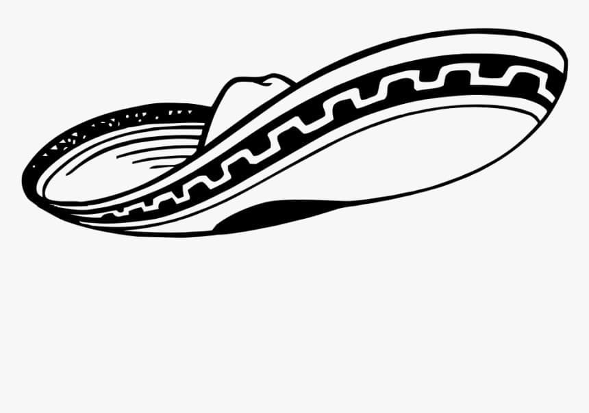 Cool Sombrero Coloring Page