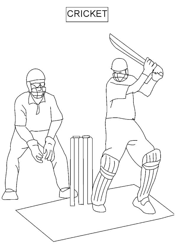 Cricket Image For Kids Coloring Page