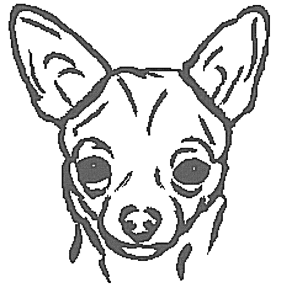 Cute Chihuahua Coloring Page