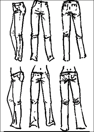Cute Jeans Image Coloring Page