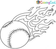 Softball Coloring Pages