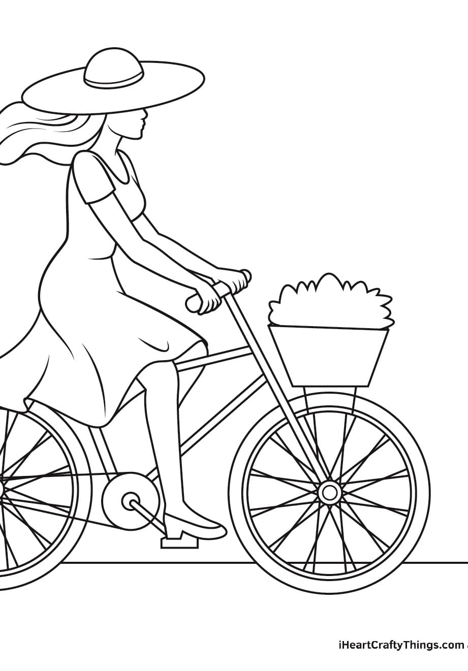 Cycling Sport Picture For Kids Coloring Page