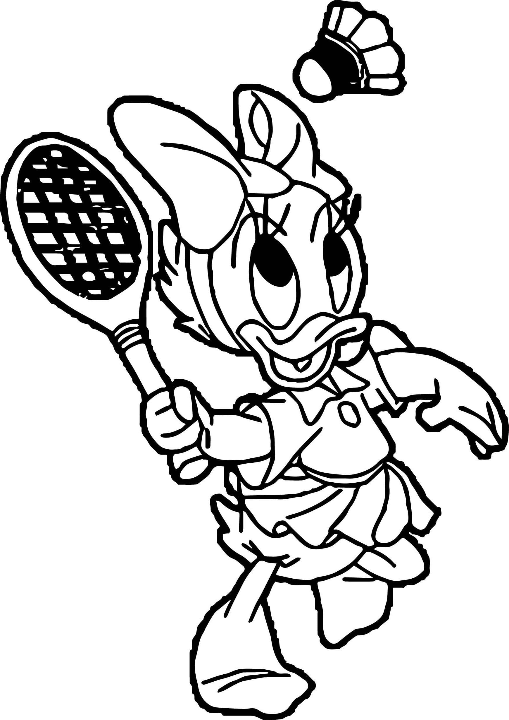 Daisy Playing Badminton