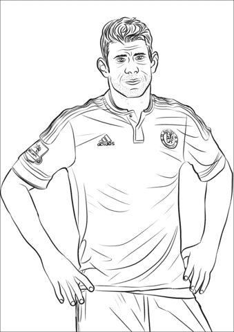 Diego Costa Coloring Page
