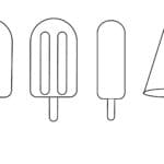 Different Flavors Ice Cream Coloring Page