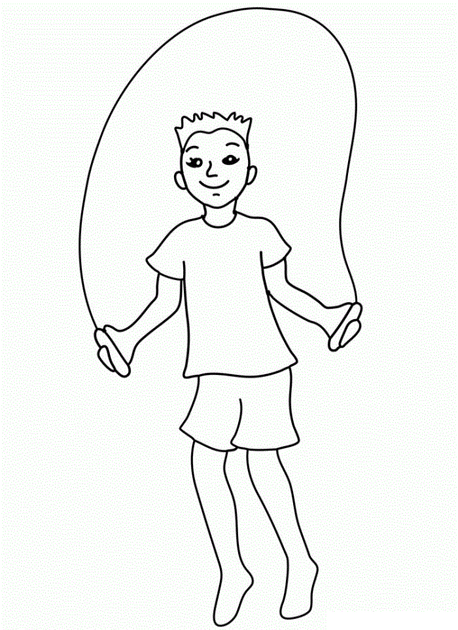 Doodle Jump Rope Coloring Page