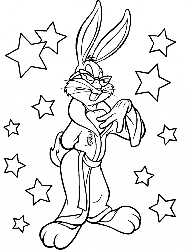 Download Bunny Picture Coloring Page