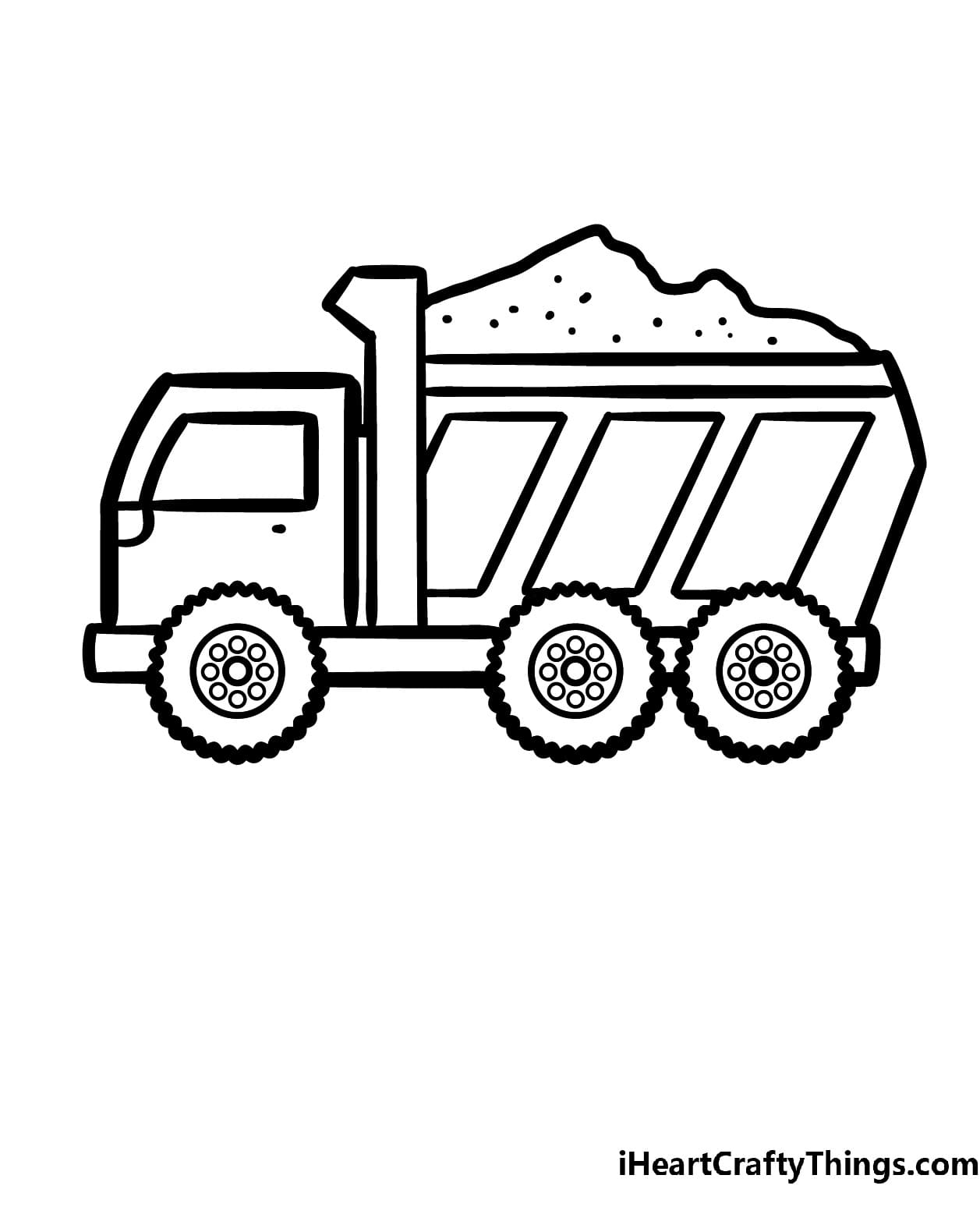 Dump Truck Agreeable Coloring Page