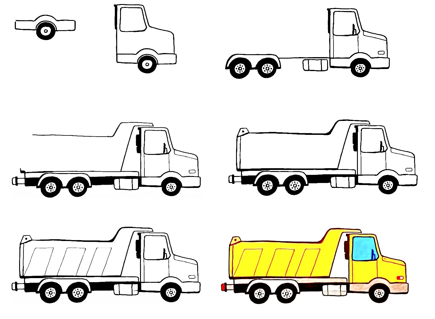 Dump-Truck-Drawing
