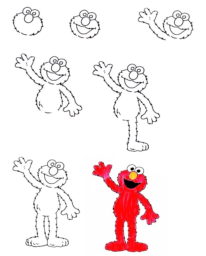 Elmo-Drawing