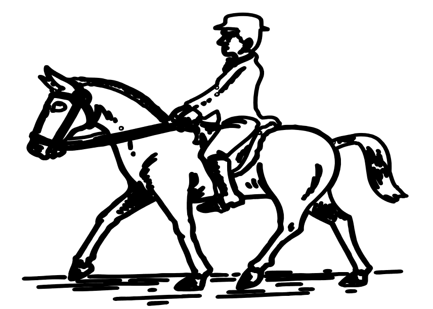 Equestrian Sweet Coloring Page