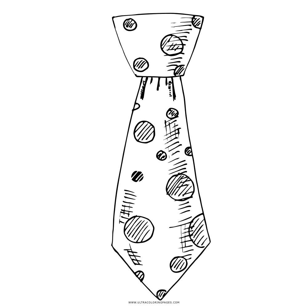 Father’s Day Tie For Kids Image Coloring Page