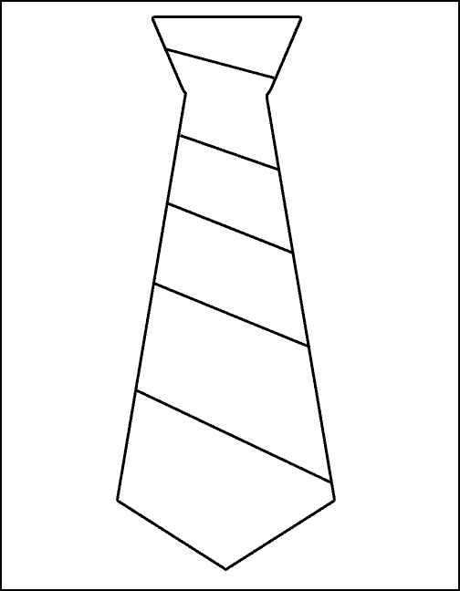 Father’s Day Tie Sweet Coloring Page
