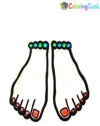 Feet Drawing Are Made In 7 Easy Steps Coloring Page