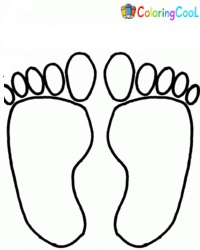 Foot Coloring Pages
