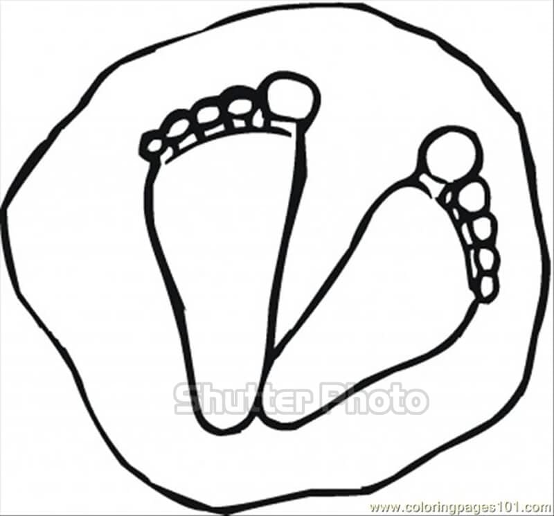 Foot Drawing For Children