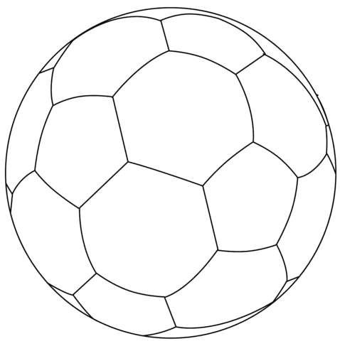 Football Ball Image For Kids Coloring Pages - Coloring Cool