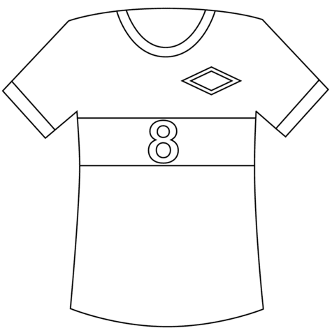 Football Jersey Coloring Page