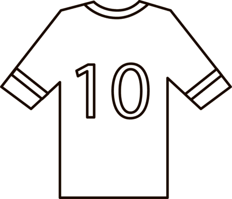 Football Jersey For Kids Coloring Page