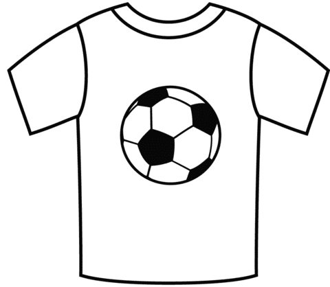 Football Jersey Image Coloring Page