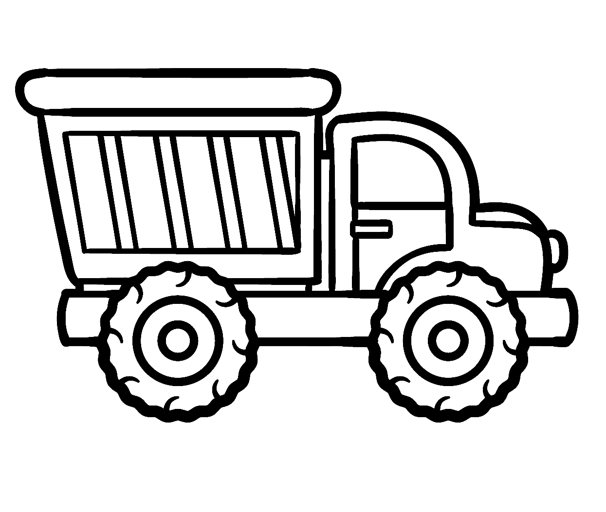 Free Dump Truck Printable Image