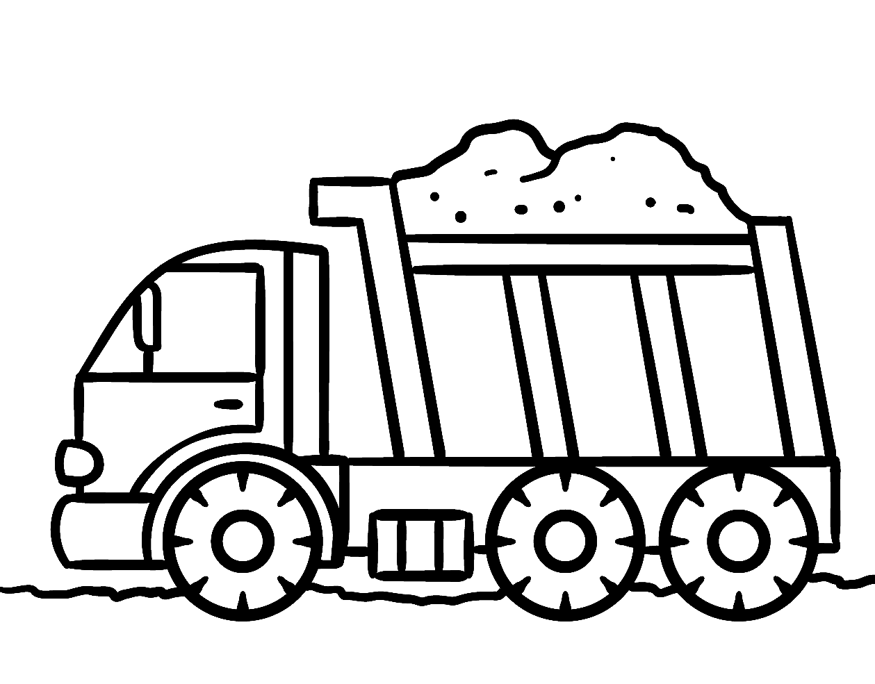 Free Dump Truck Printable