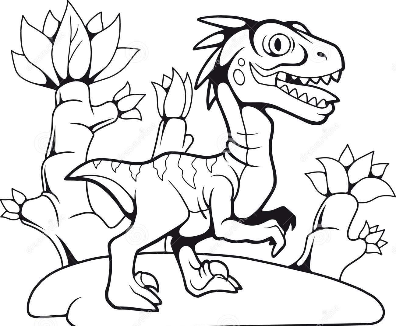 Funny Prehistoric Raptor