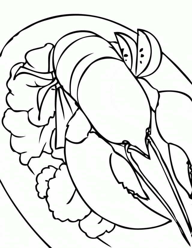 Games Lobster Coloring Page