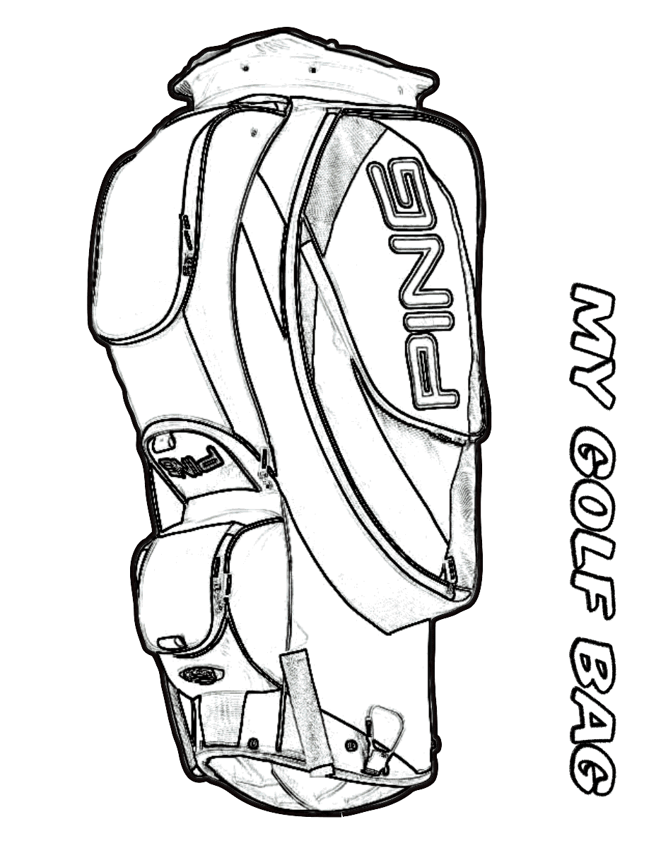 Golf Bags Image For Kids