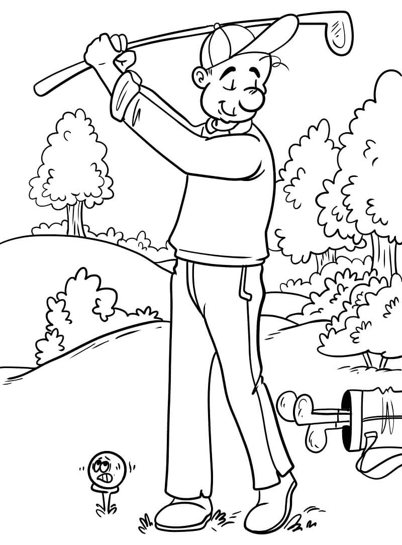 Golfer Playing
