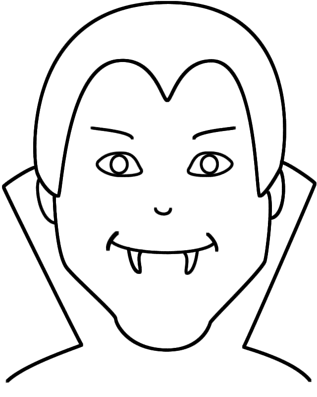 Halloween Craft Masks Templates Coloring Page