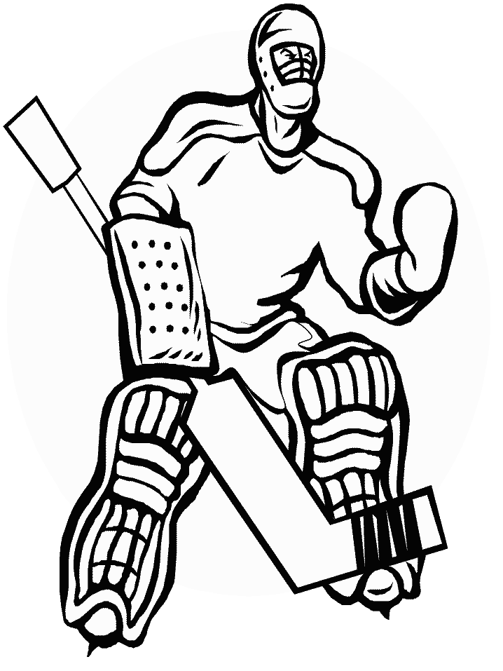 Hockey Coloring Book Coloring Page