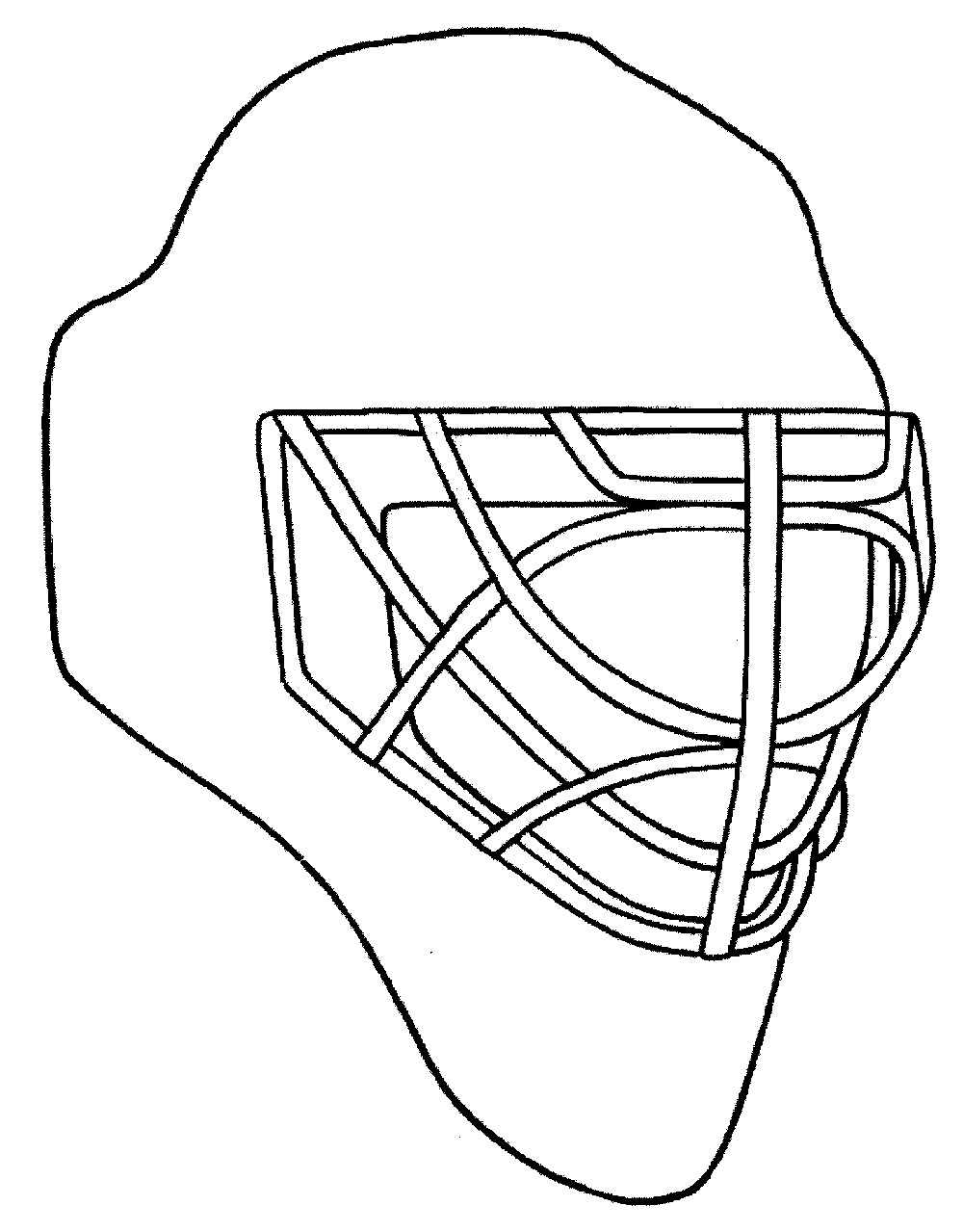 Hockey Cute Coloring Page