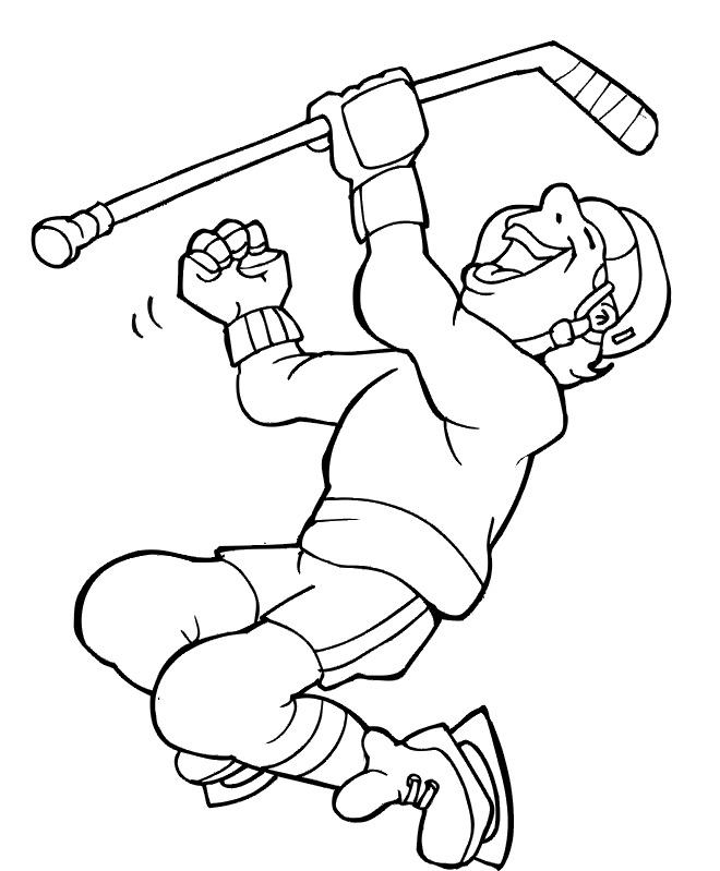 Hockey Drawing For Kids