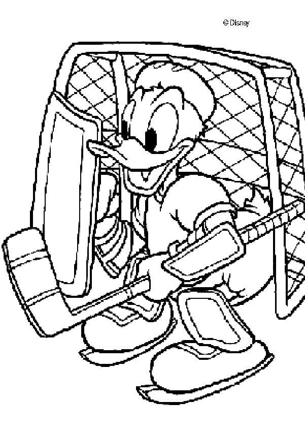 Hockey Picture For Kids Coloring Page