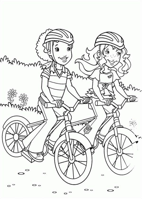 Holly Hobbie And Amy Had Picnic Coloring Page