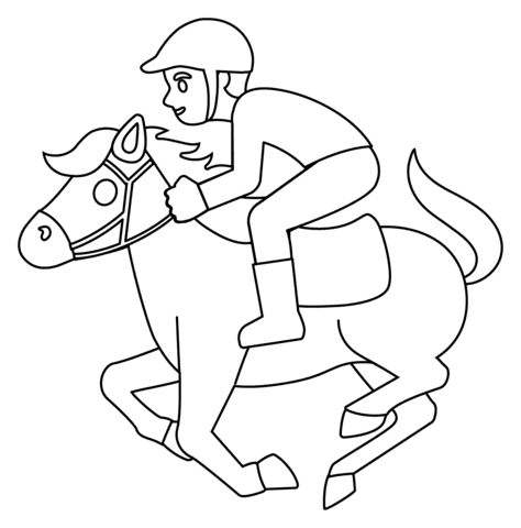 Horse Racing Emoji Image