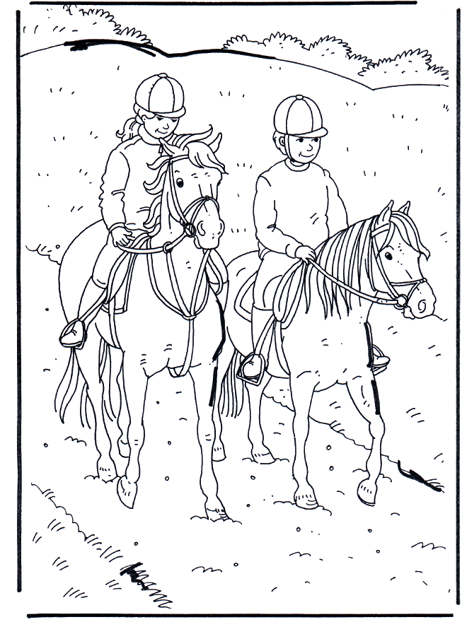 Horse Riding Camps Moore Park Stables Coloring Page