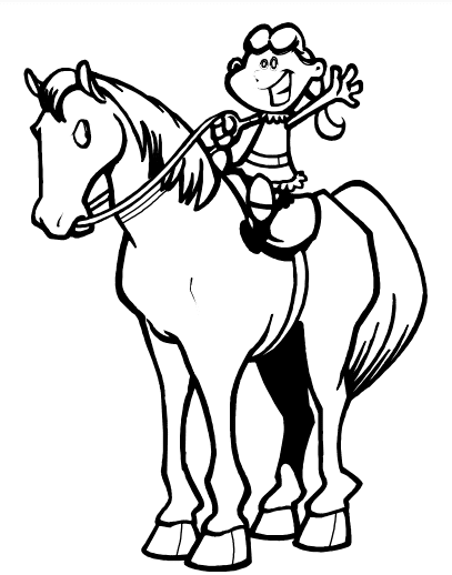 Horse Riding Image For Children