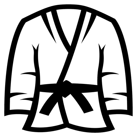 Image Of Martial Arts Uniform Emoji Coloring Page