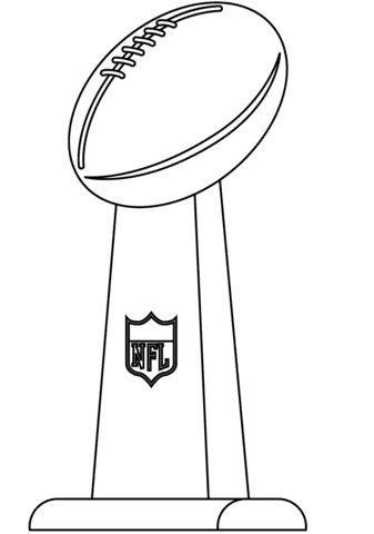 Image Of Super Bowl Coloring Page