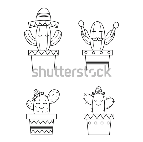 Image Sombrero Gratifying Coloring Page