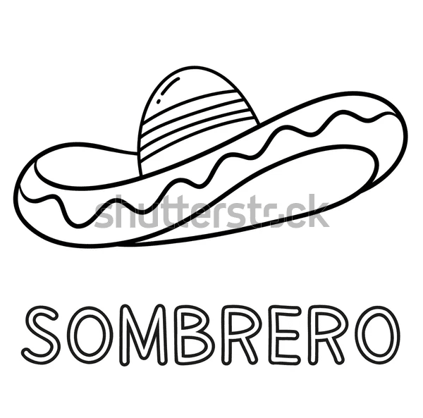 Image Sombrero Great Coloring Page